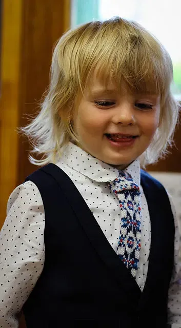 jamieson-smith-bairns-tie-patron-cravate-enfant-fair-isle image 1