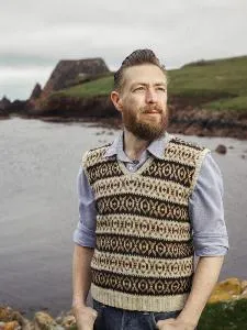 jamieson-smith-silwick-vest-patron-papier-gilet-fair-isle image 1