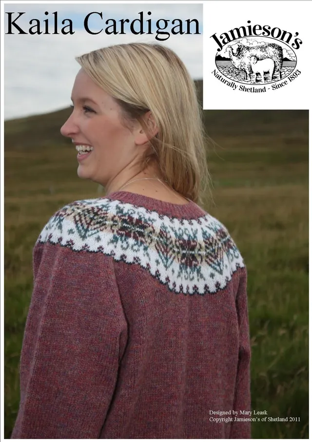 kaila-cardigan-patron-gilet-yoke-fair-isle-femme-spindrift image 1