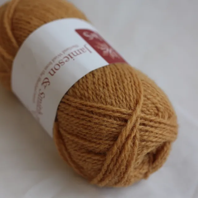 jamieson-smith-2ply-jumper-weight-pelote-fc45-tan-shetland image 1
