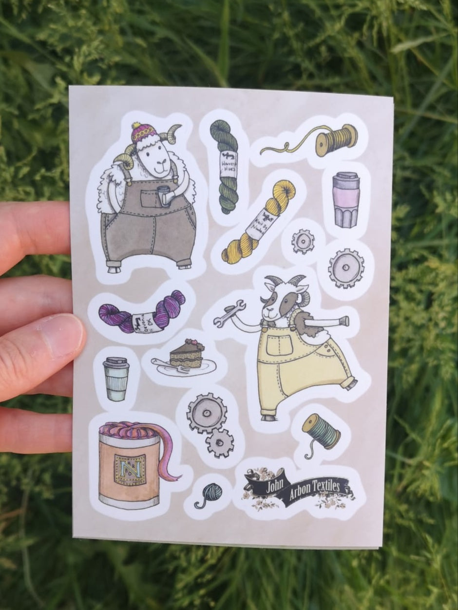 john-arbon-sheepy-stickers-katie-green-autocollants-mouton-lot-3-feuilles image 5