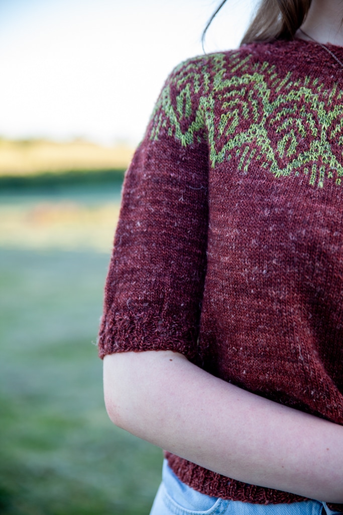 christallk-modeles-foliage-sweater-patron-pull-mosa-que-lin image 7