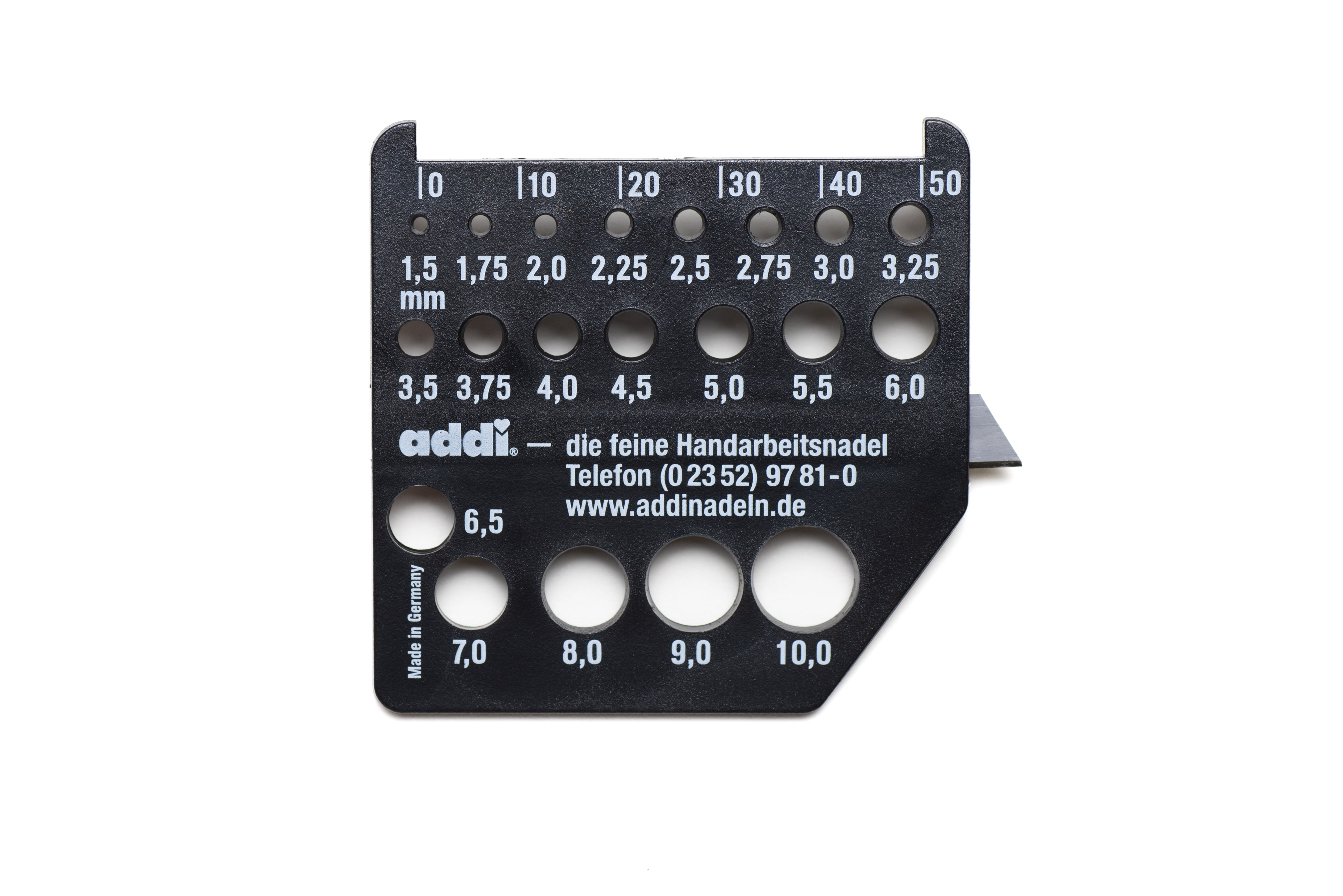 jamieson-s-addi-jauge-aiguilles-tricot-plastique-coupe-fil image 1