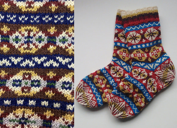 jamieson-smith-hamnavoe-socks-patron-chaussettes-fair-isle image 3