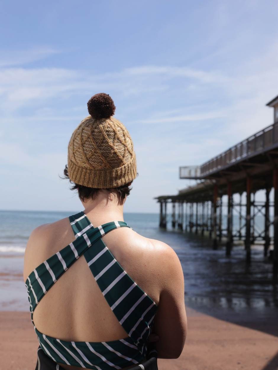 john-arbon-annual-five-woolacombe-waffle-kit-bonnet-pompon image 2