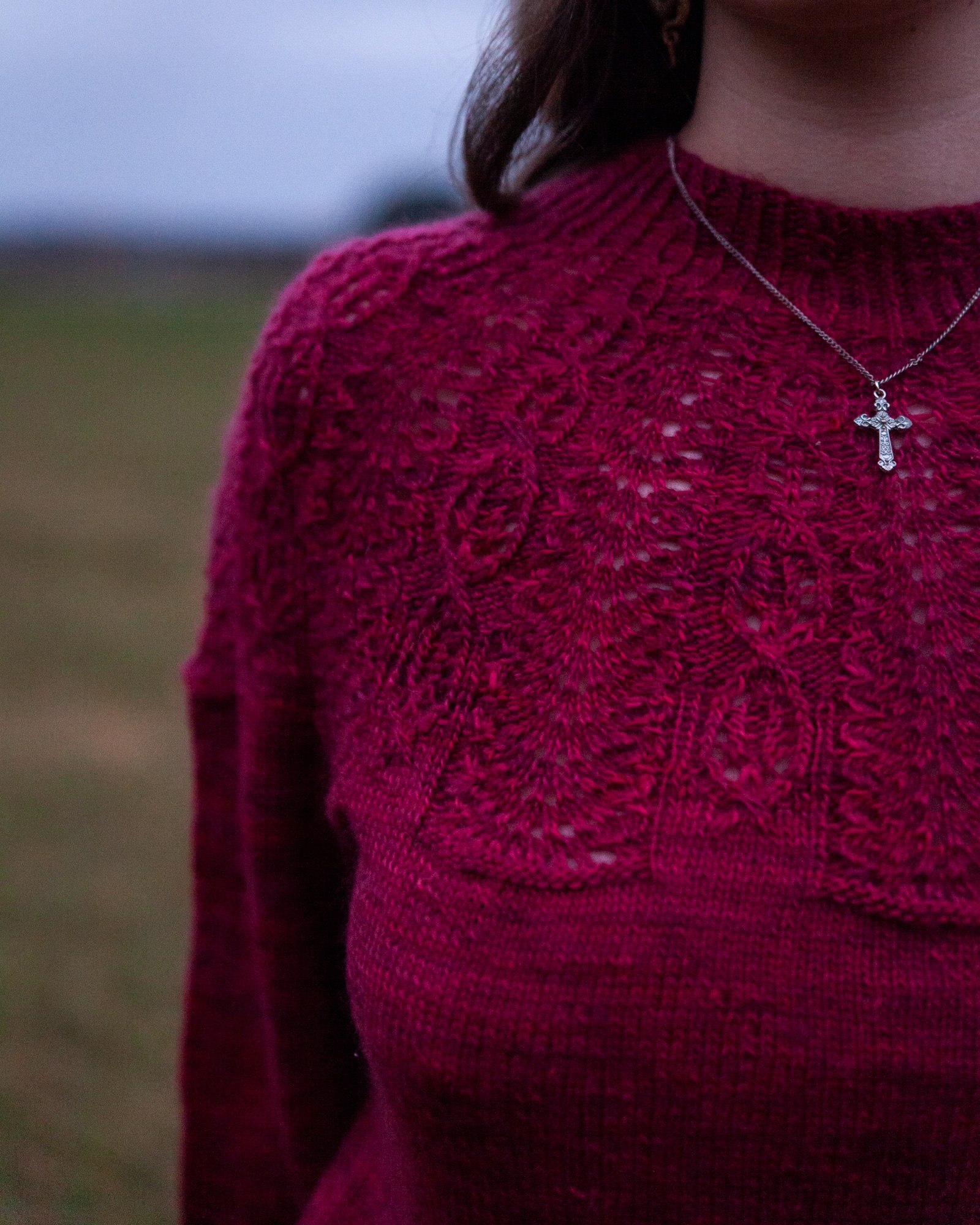 christallk-pomegranate-patron-pull-mohair-manches-ballons image 1
