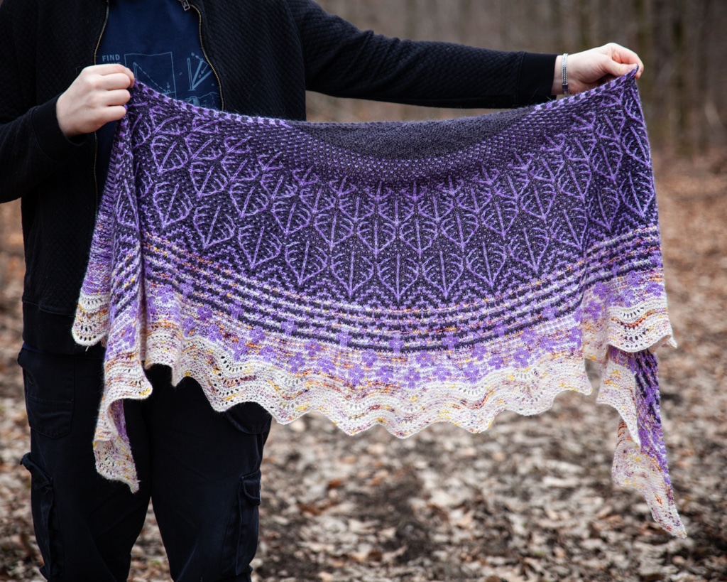 christallk-lupin-shawl-patron-ch-le-semi-circulaire-mosa-que image 6