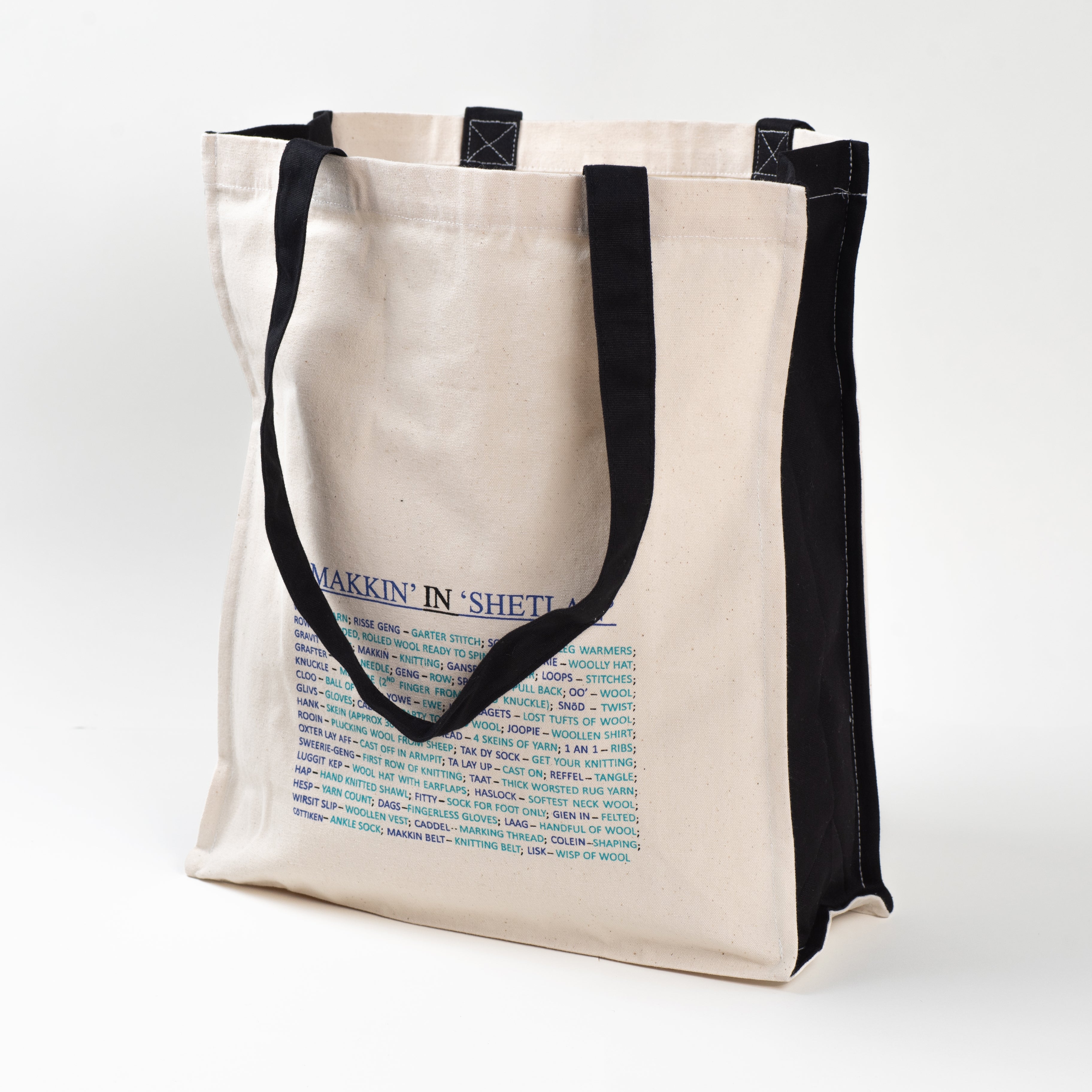 jamieson-s-fair-isle-sac-tricot-toile-coton-moyen-35x31cm image 3