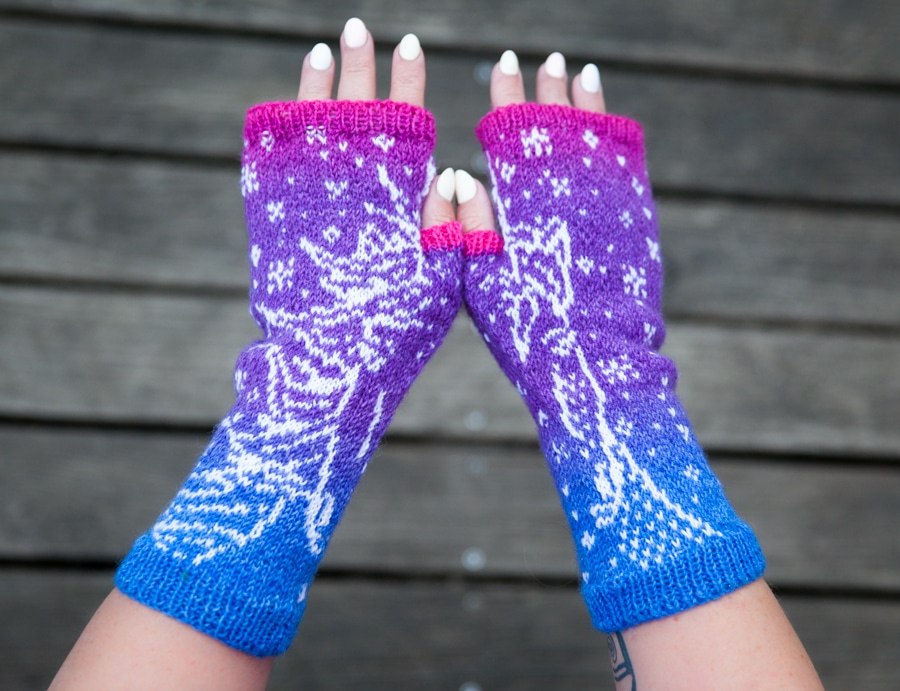 christallk-magical-creatures-patron-mitaines-jacquard image 2