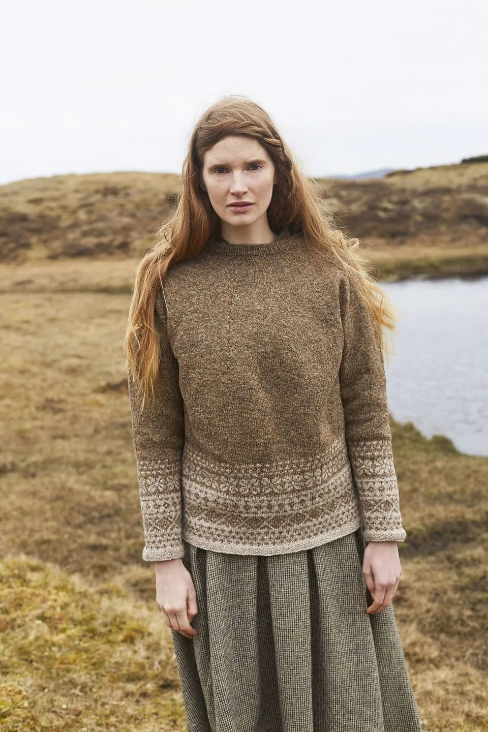jamieson-s-muckle-roe-marie-wallin-patron-pull-jacquard image 1