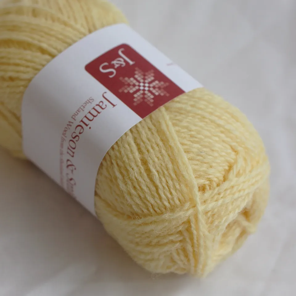 jamieson-smith-2ply-jumper-laine-96-pale-lemon-25g image 1