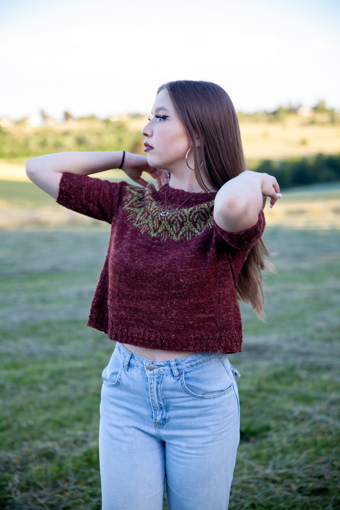 christallk-modeles-foliage-sweater-patron-pull-mosa-que-lin image 8