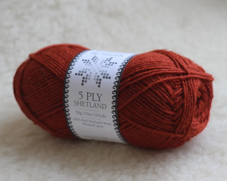 jamieson-smith-5ply-shetland-laine-rust-50g-sport image 1
