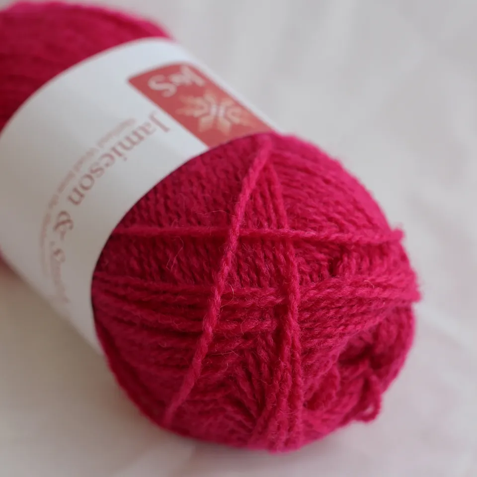 jamieson-smith-2ply-jumper-weight-fil-52-fuchsia-25g image 1