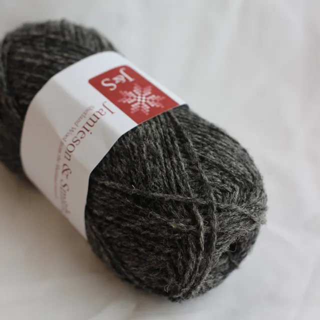 jamieson-smith-2ply-jumper-weight-fil-teinte-54-gris-fonc-25g image 1