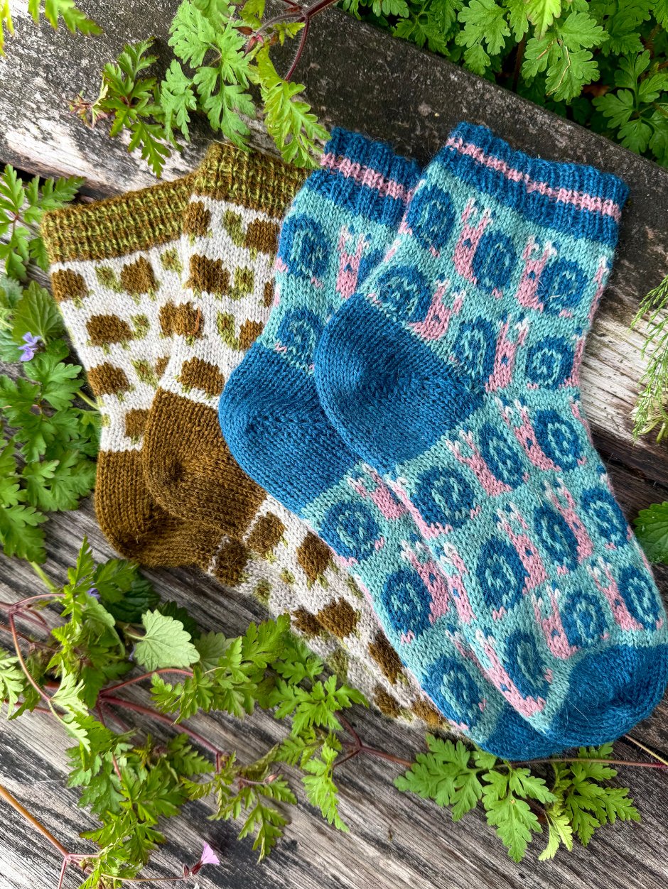 john-arbon-kits-snail-trail-socks-kit-chaussettes-jacquard image 2
