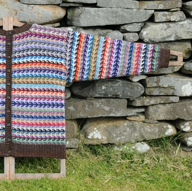 jamieson-smith-wave-cardigan-patron-papier-gilet-fair-isle image 1