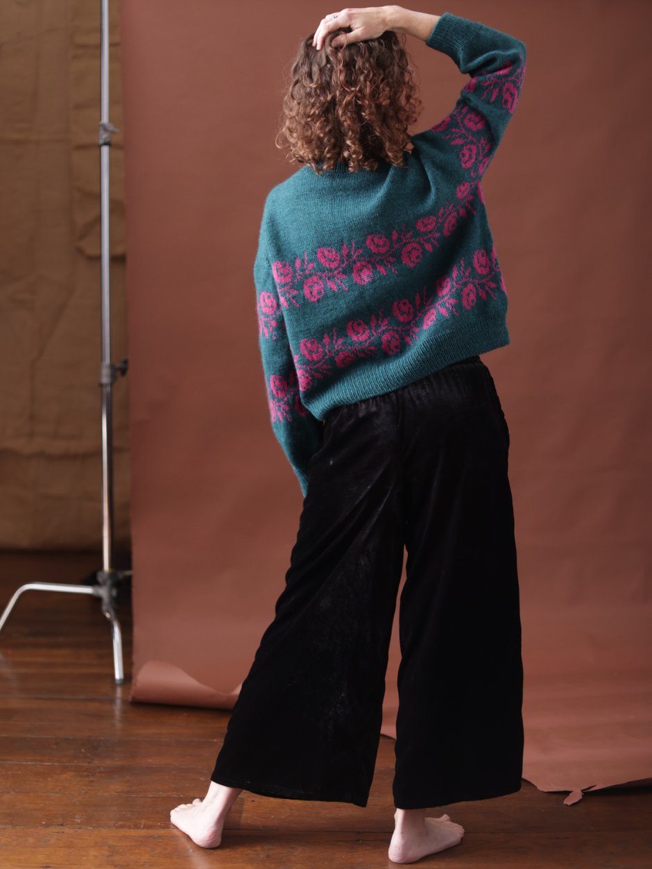 john-arbon-kit-rosie-pull-dreams-sea-pink-1-2-jacquard-fleurs image 2