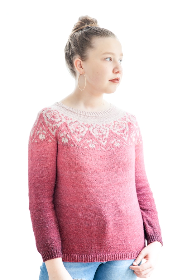 christallk-love-affair-patron-tricot-pull-jacquard-fingering image 2