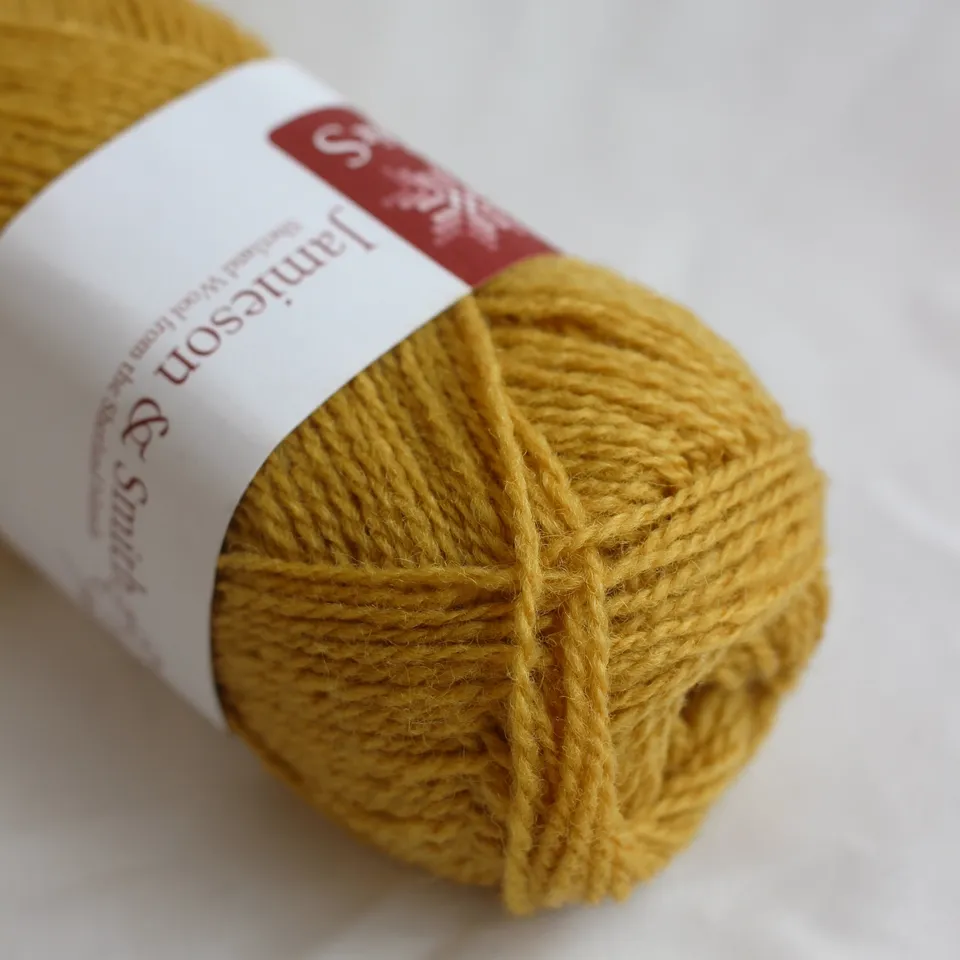 jamieson-smith-2ply-jumper-weight-fil-28-moutarde-25g image 1