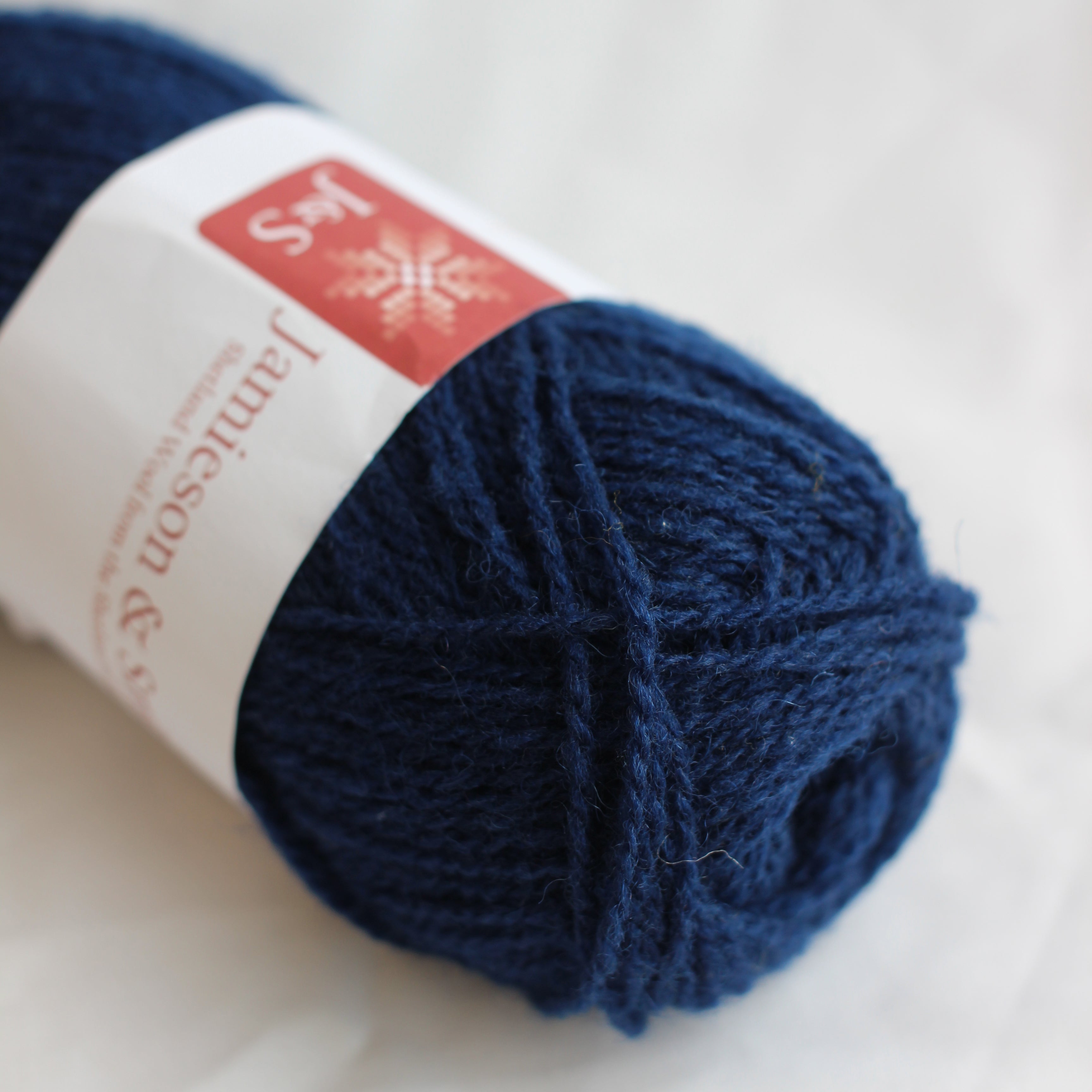 jamieson-smith-2ply-jumper-weight-laine-21-navy-25g-shetland image 1