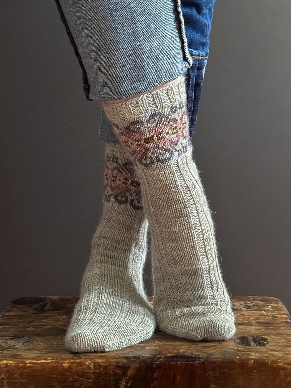 john-arbon-kit-marcela-chaussettes-mizzle-exmoor-sock-jacquard image 3