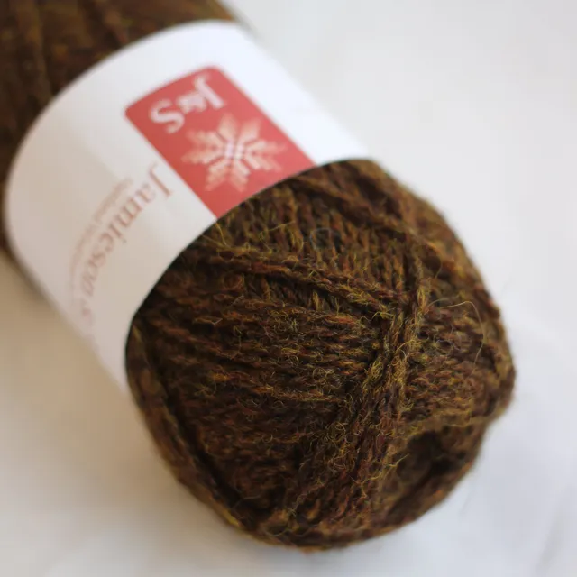 jamieson-smith-2ply-jumper-weight-fc44-pelote-25-g-marron image 1