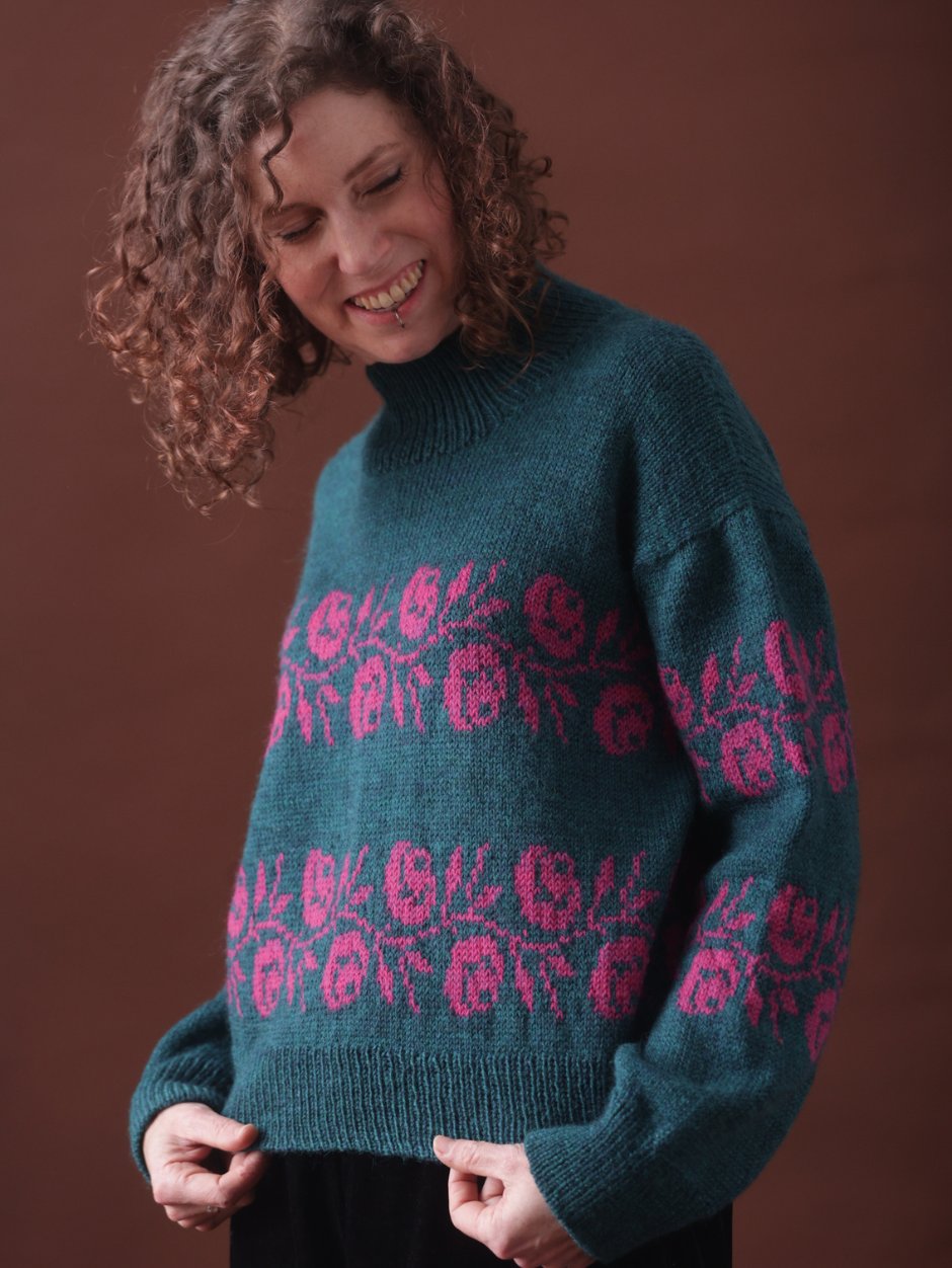 john-arbon-kit-rosie-pull-dreams-sea-pink-1-2-jacquard-fleurs image 5