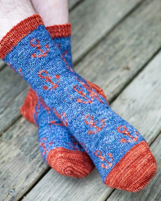 christallk-modeles-anchor-socks-patron-chaussettes-jacquard-toe-up image 1