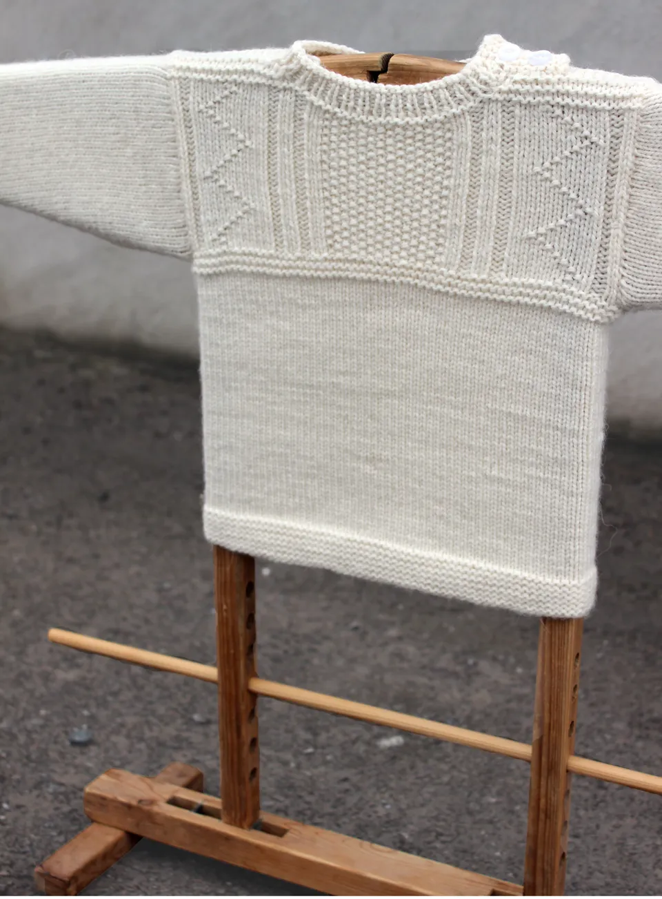 jamieson-smith-gremista-gansey-patron-tricot-pull-enfant-aran image 1