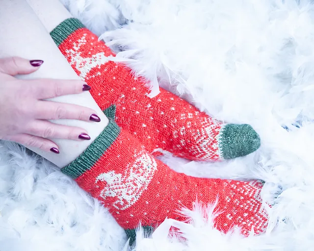 christallk-modeles-rudolphe-le-renne-patron-chaussettes-jacquard image 1