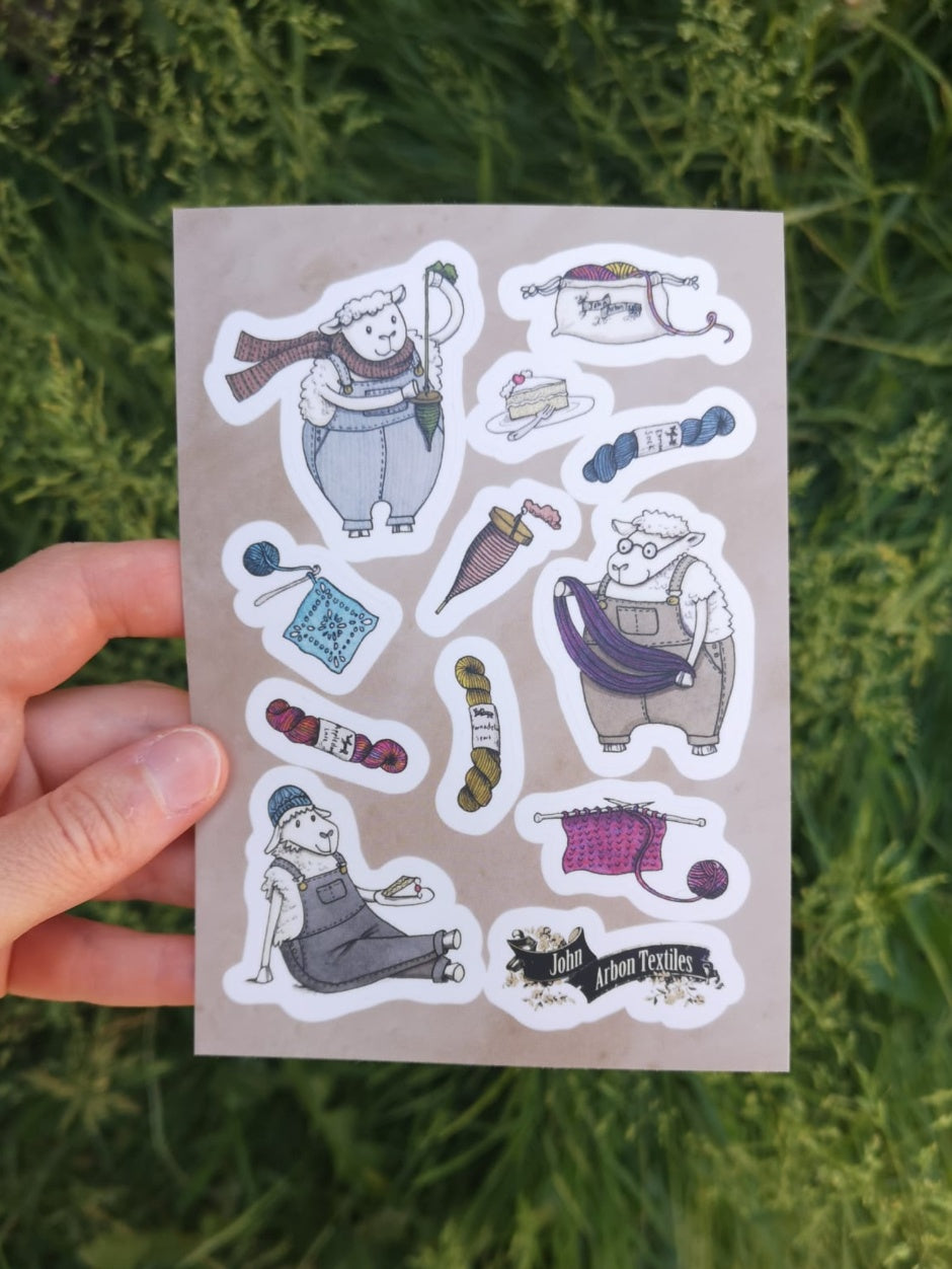 john-arbon-sheepy-stickers-katie-green-autocollants-mouton-lot-3-feuilles image 4