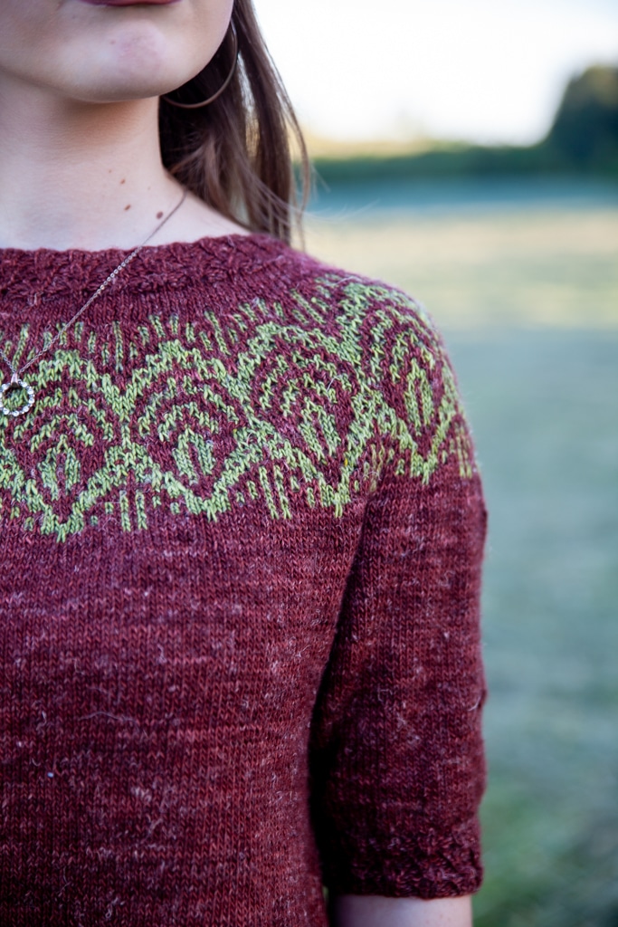 christallk-modeles-foliage-sweater-patron-pull-mosa-que-lin image 4