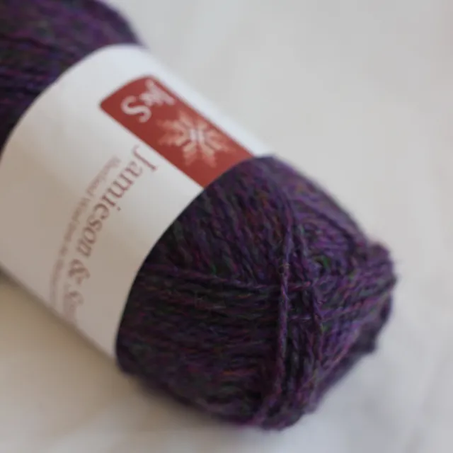 jamieson-smith-2ply-jumper-weight-pelote-fc56-violet-25g image 1