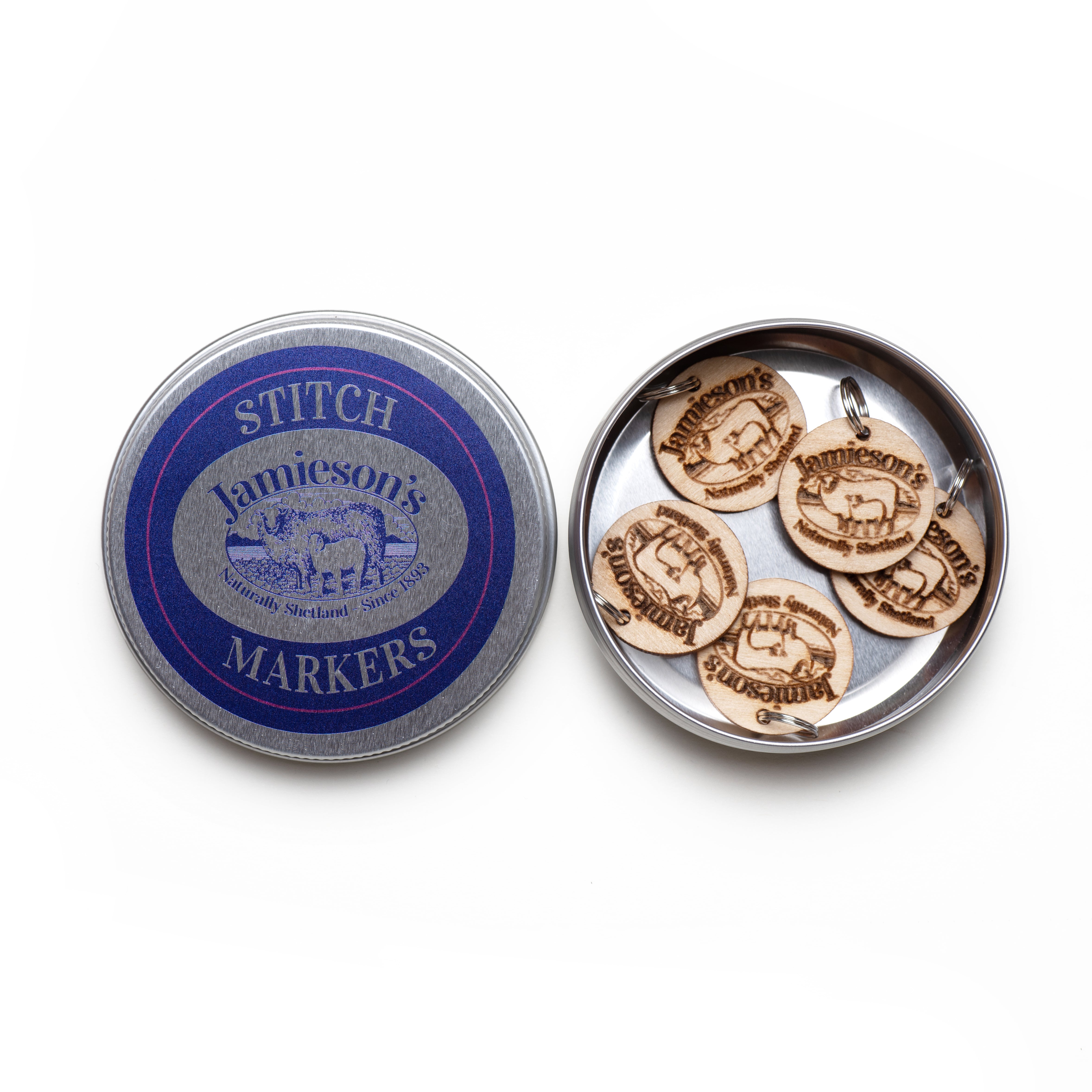 jamieson-s-stitch-markers-anneaux-marqueurs-bois-bo-te-lot-de-5 image 2