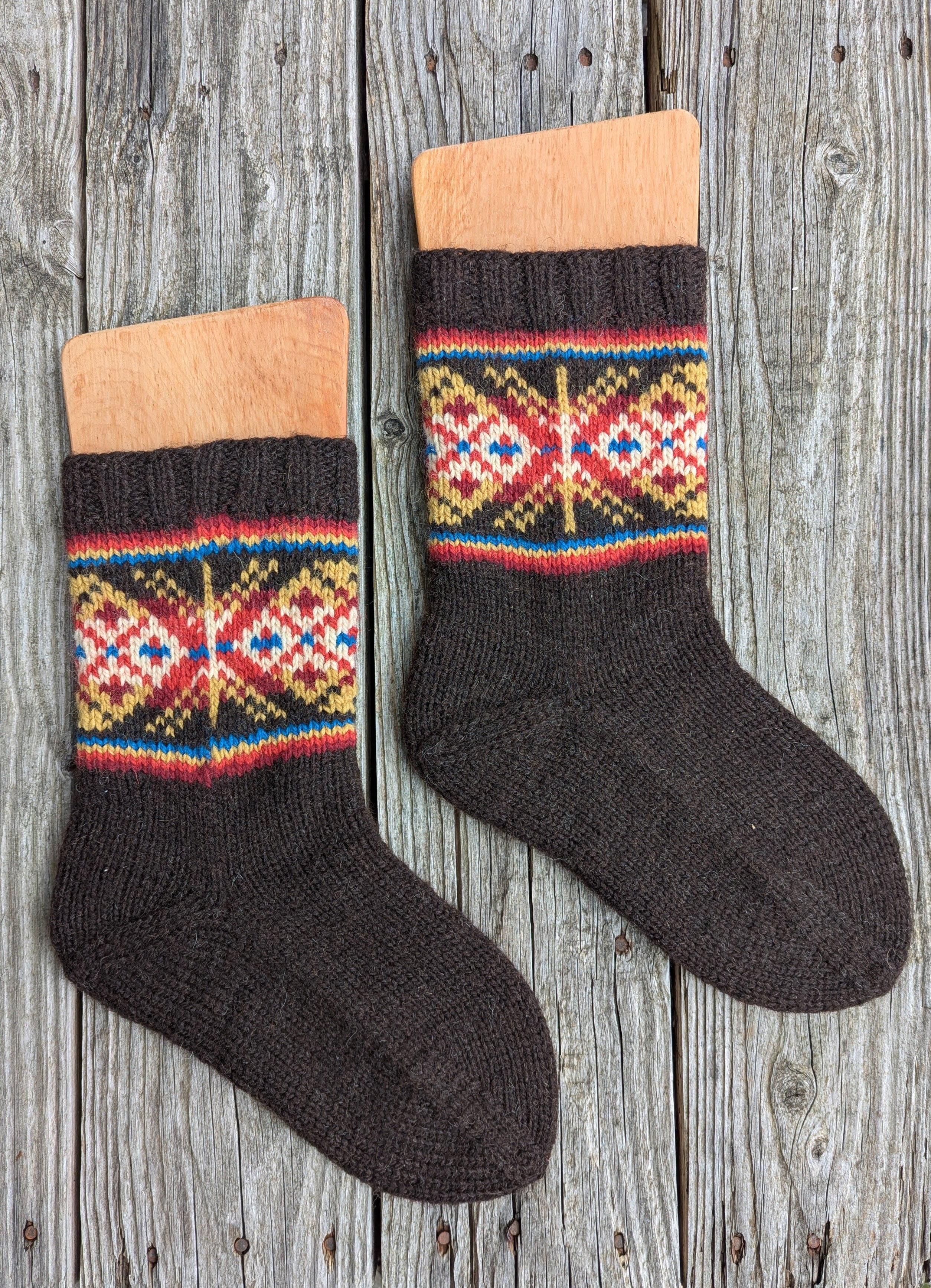 jamieson-smith-kits-chaussettes-shetland-black image 1