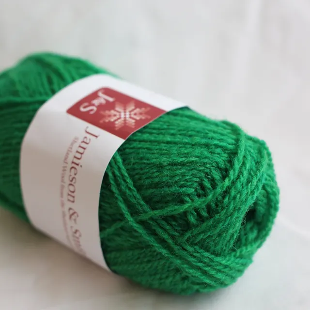 jamieson-smith-2ply-jumper-weight-79-pelote-25g-vert-vif image 1