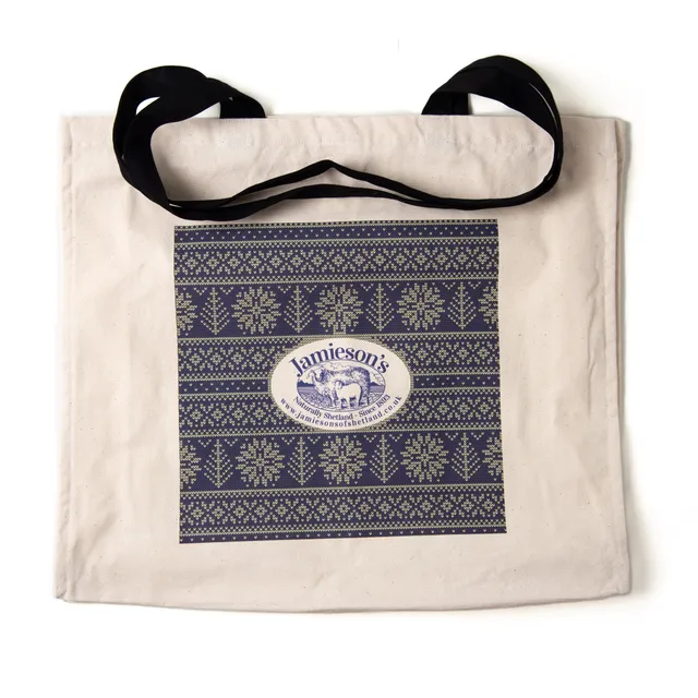jamieson-s-large-canvas-shopper-sac-toile-coton-fair-isle image 1