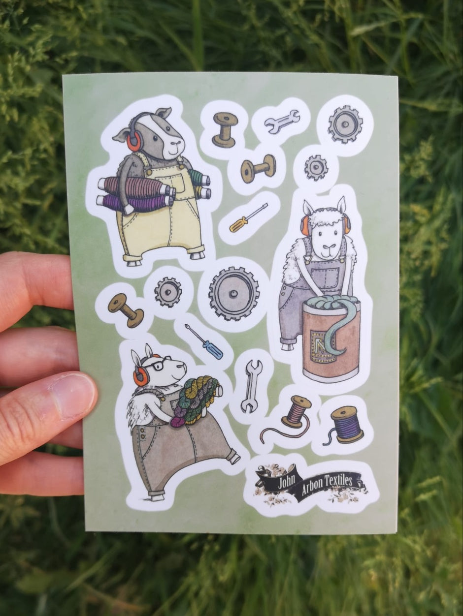 john-arbon-sheepy-stickers-katie-green-autocollants-mouton-lot-3-feuilles image 6