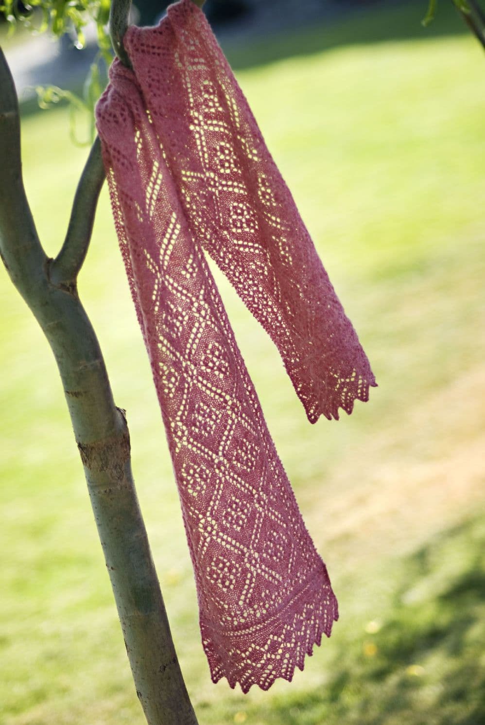 jamieson-s-strawberry-vines-scarf-patron-tricot-charpe-dentelle image 1