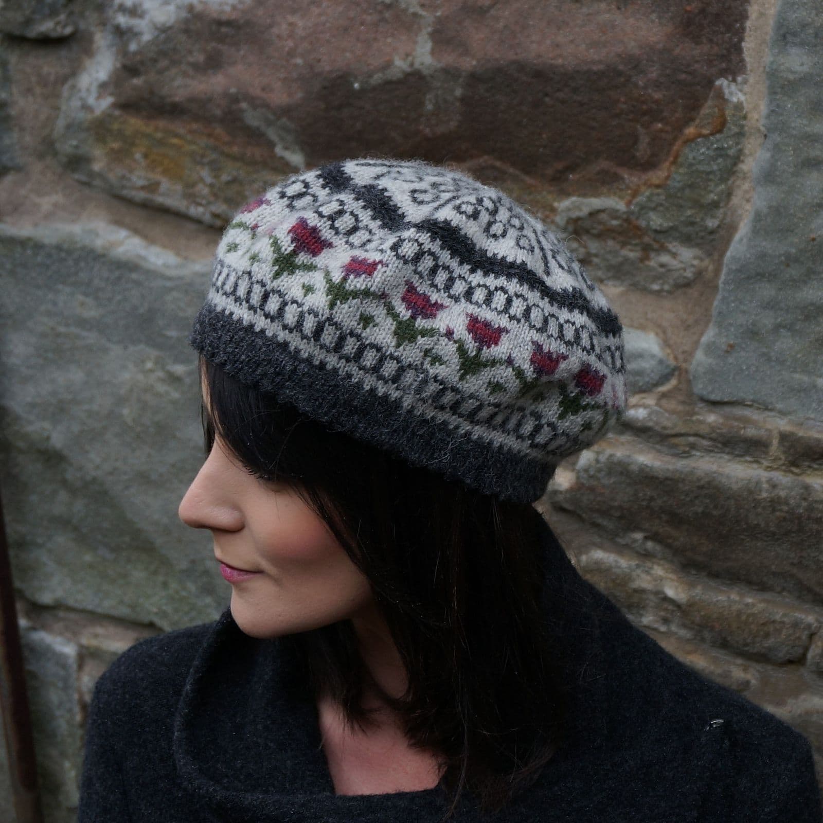papil-beret-donna-smith-patron-b-ret-pdf-jacquard-fair-isle image 1