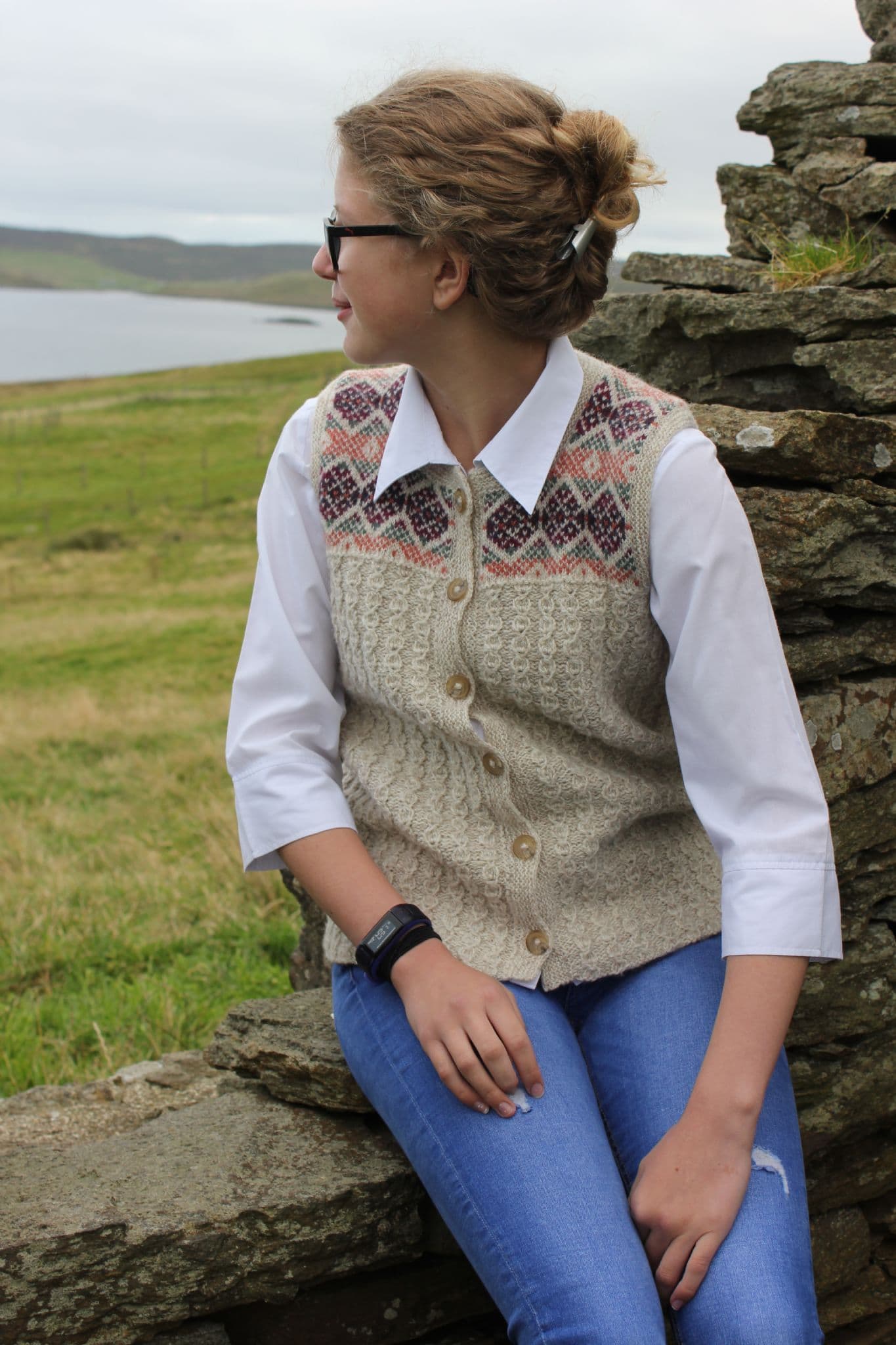 jamieson-s-myrdesgyill-patron-gilet-jacquard-34-55 image 1