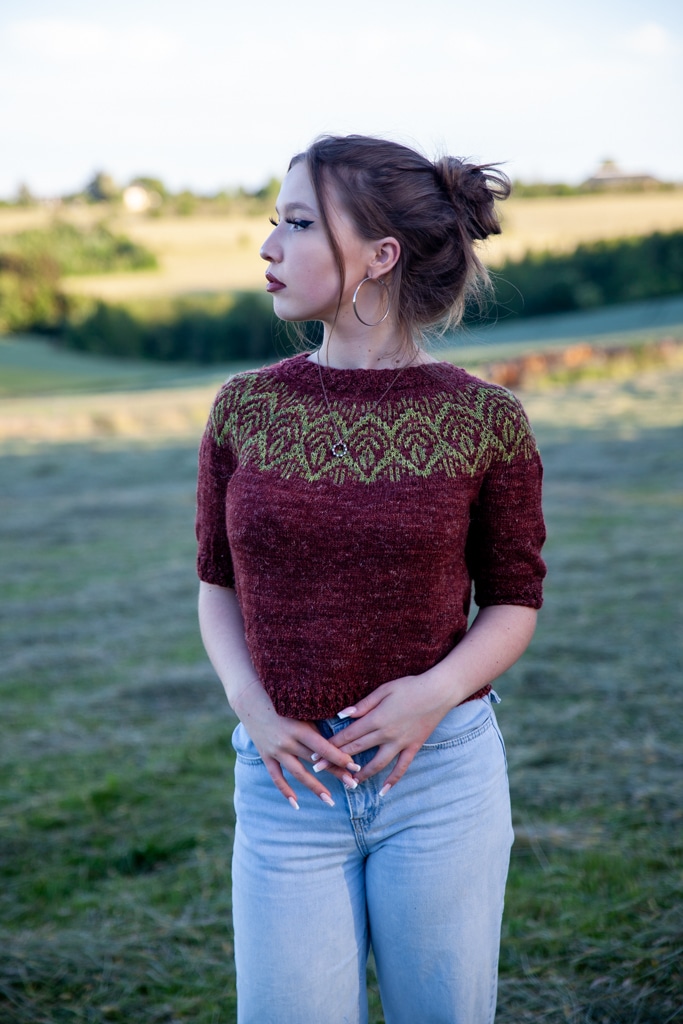 christallk-modeles-foliage-sweater-patron-pull-mosa-que-lin image 1