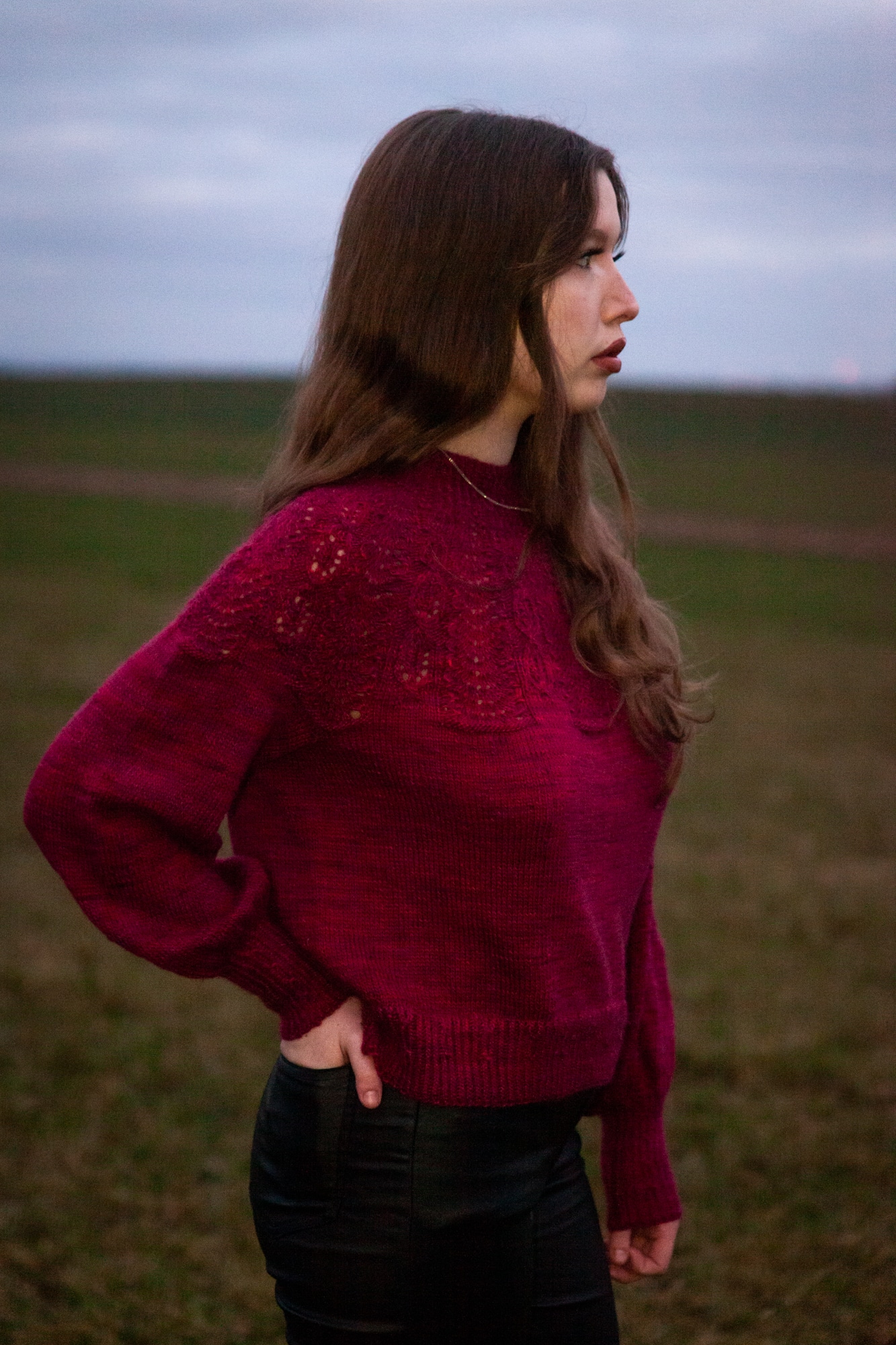 christallk-pomegranate-patron-pull-mohair-manches-ballons image 6
