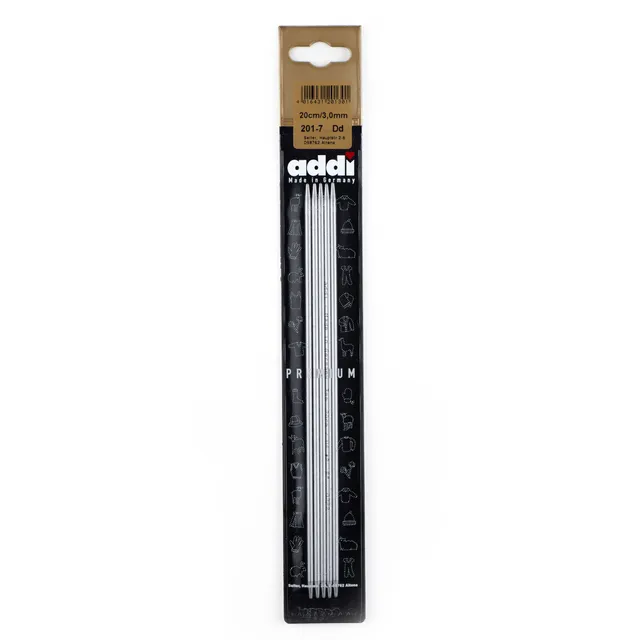addi-dpn-20cm-aiguilles-double-pointe-aluminium-jeu-de-5 image 1