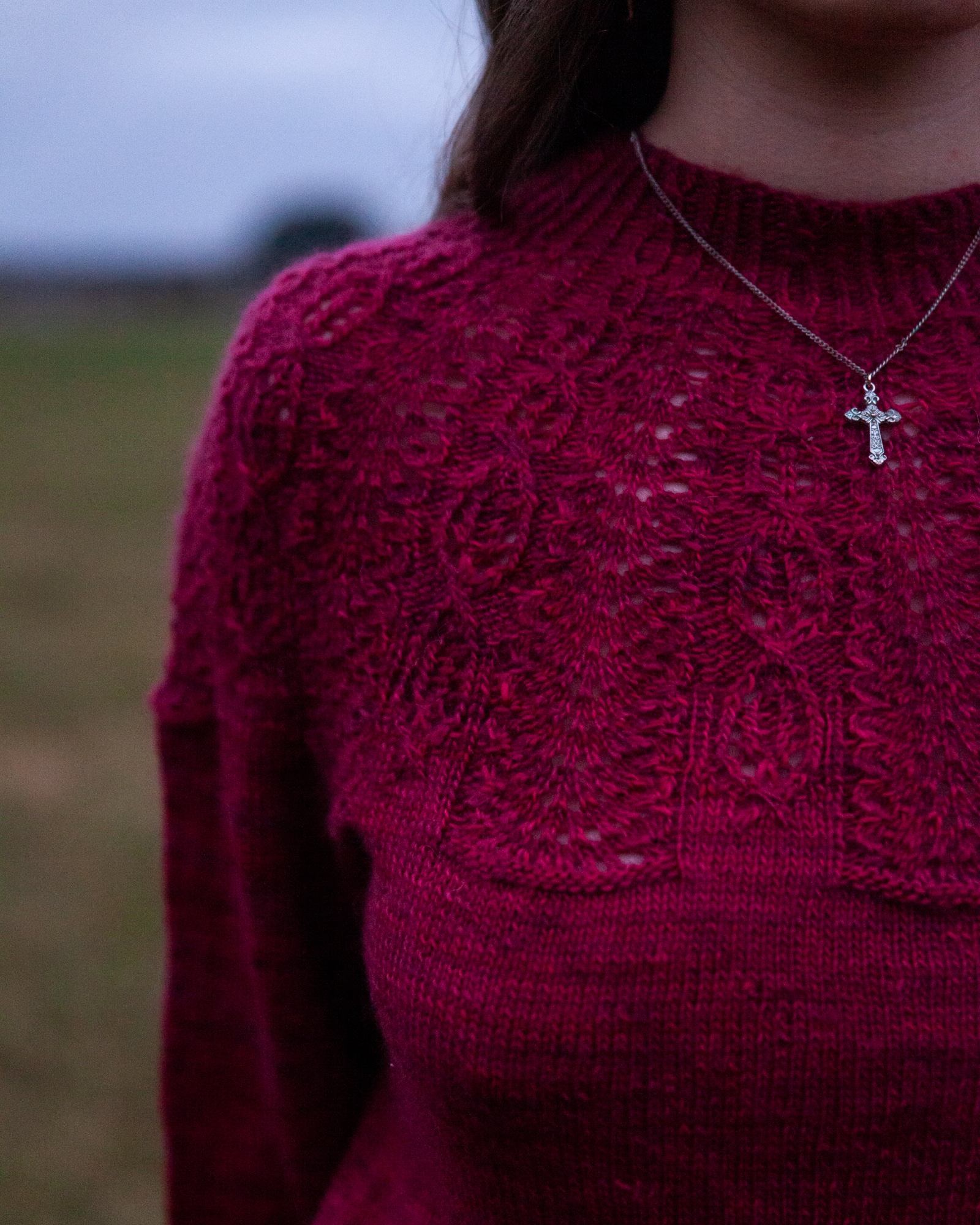 christallk-pomegranate-patron-pull-mohair-manches-ballons image 2