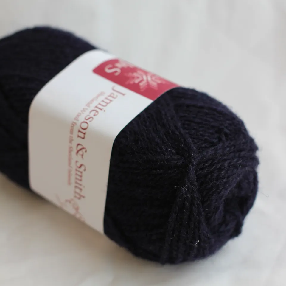 jamieson-smith-2ply-jumper-weight-pelote-36-dark-navy-25g image 1