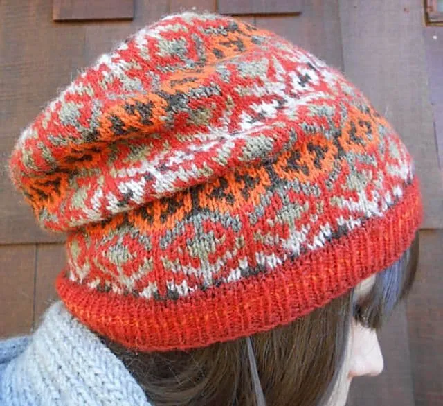 jamieson-s-helsinki-cap-janine-bajus-patron-bonnet-jacquard image 1