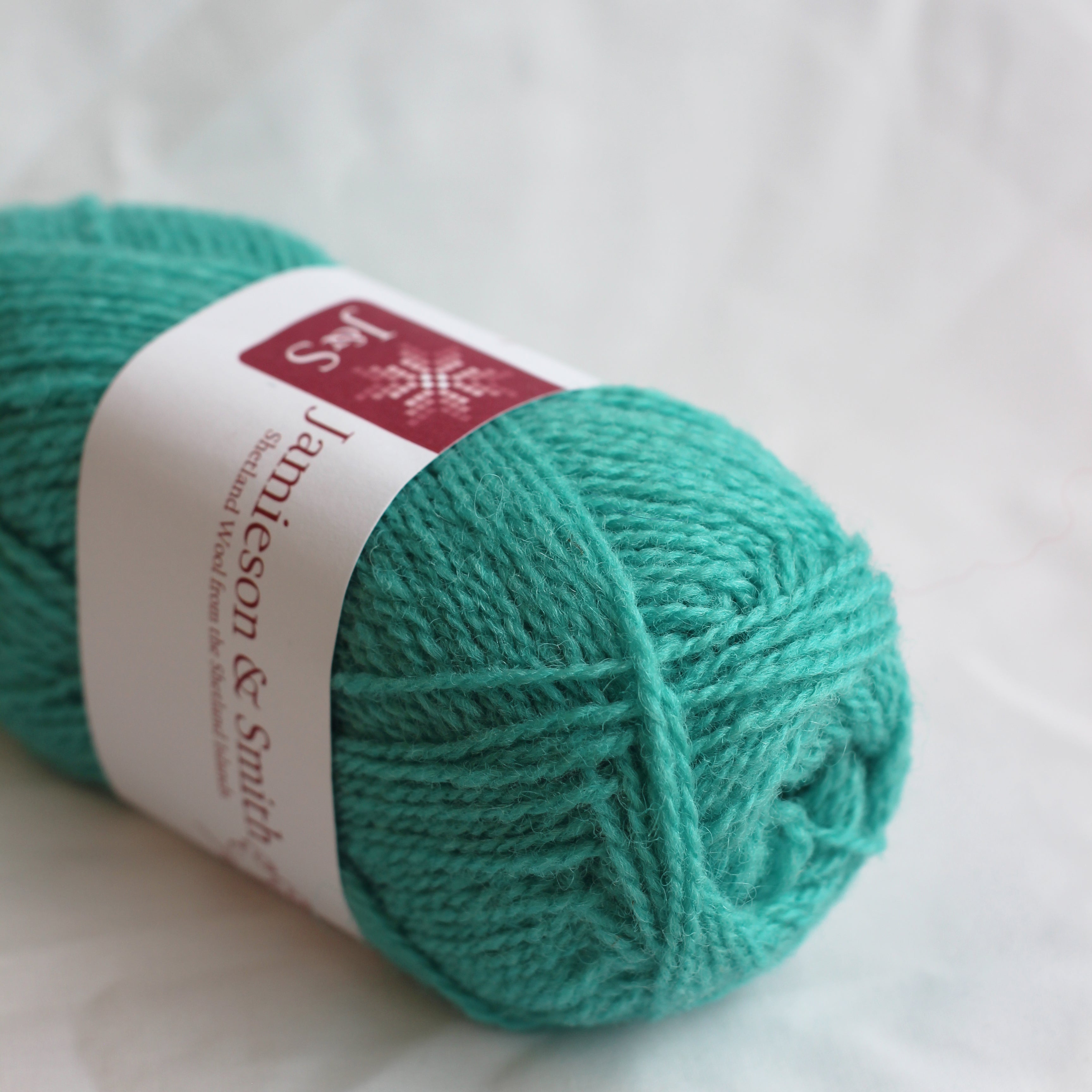 jamieson-smith-2ply-jumper-weight-pelote-25g-shade-71-turquoise image 1