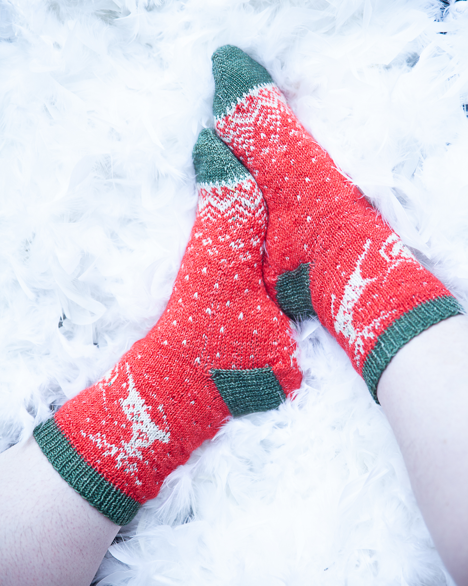 christallk-modeles-rudolphe-le-renne-patron-chaussettes-jacquard image 2